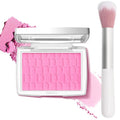 Pink Blush | Matte Powder Blush for Cheeks - Silky Lightweight Formula with Brush, 001#