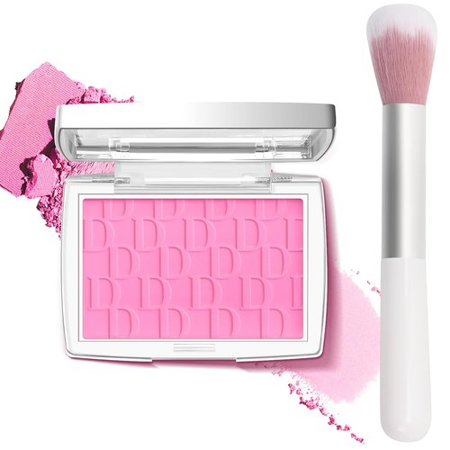 Pink Blush | Matte Powder Blush for Cheeks - Silky Lightweight Formula with Brush, 001#
