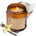 Skiennix Organic Coconut Vanilla Candles - Non-Toxic Soy for Stress Relief & Meditation (7oz)