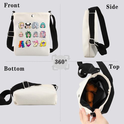 GJTIM Singer Makeup Bag Album Inspired Gift Singer Fan Club Member Zipper Pouch Singer Merchandise Gift for Fan (Singer Character CB)