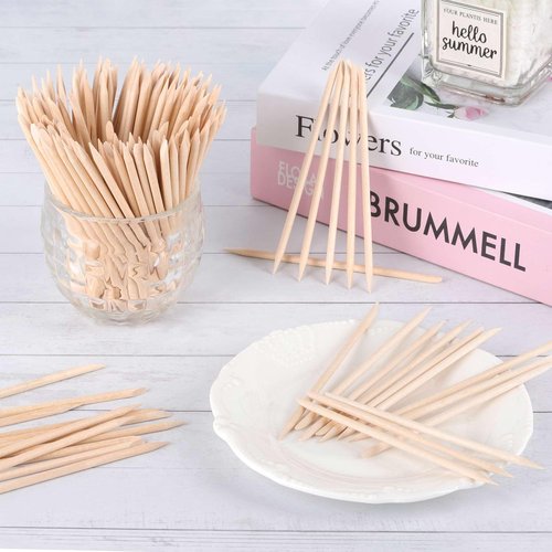 600Pcs Eyebrow Wooden Wax Sticks Lip Nose Small Waxing Applicator Sticks, Wax Spatulas for Hair Removal and Smooth Skin Use