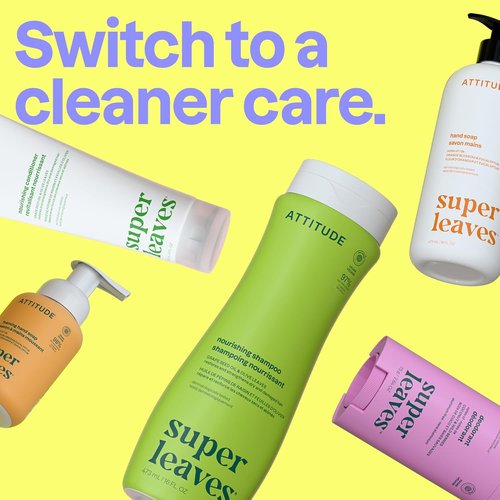 ATTITUDE Clarifying Hair Shampoo - EWG Verified, Restores Shine with Natural Ingredients | 8 Fl Oz