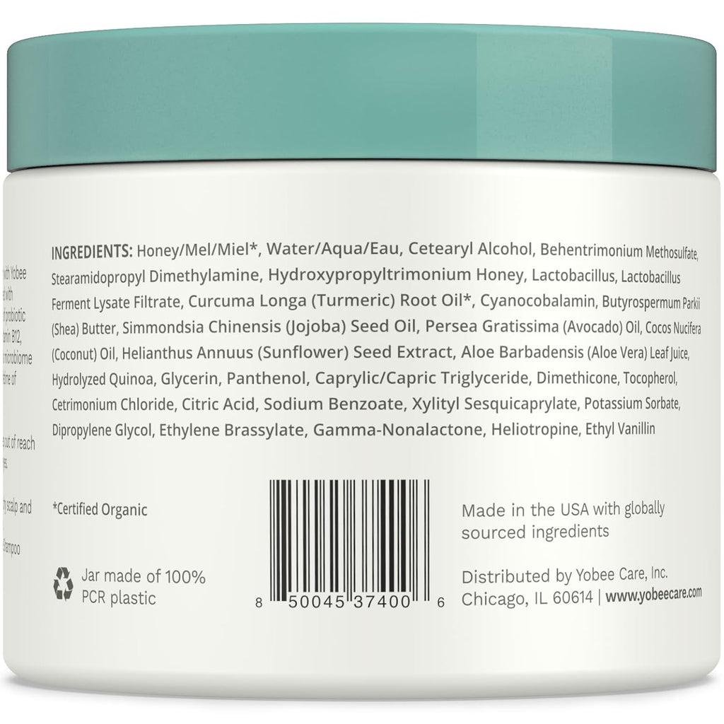 Yobee Restorative Scalp Mask - Probiotic Hair Treatment for Dry, Itchy Scalp - 4 fl oz