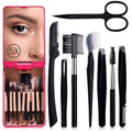 JPNK Eyebrow Trimmer Kit, 8 in 1 Scissors Professional Eyebrow Grooming Set for Women and Men with 5X Magnifying Mirror