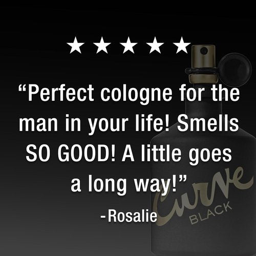 Liz Claiborne Curve Black Cologne Spray for Men - 4.2 oz | Bold & Invigorating Fragrance