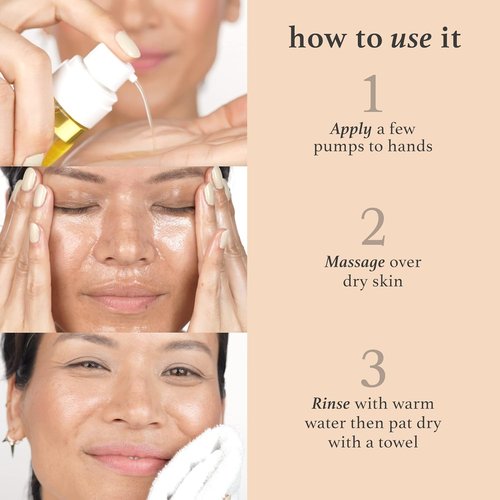 Julep Vitamin E Cleansing Oil - Hydrating Makeup Remover for Sensitive Skin | 3.38 Fl Oz - Rosehip & Olive Oil