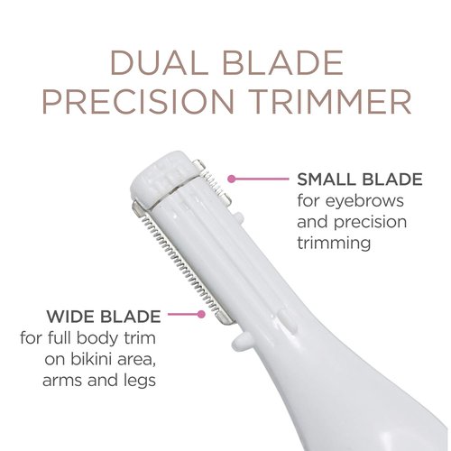 Conair Cordless Ladies Hair Trimmer - Versatile Bikini & Eyebrow Trimmer for Precision Grooming