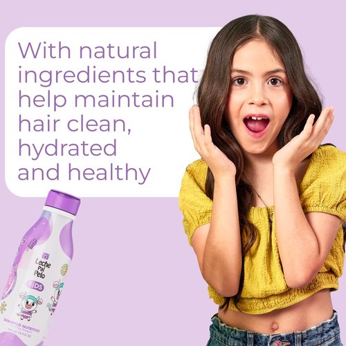 Leche Pal Pelo Kids Nourishing Shampoo - Gentle Daily Cleansing, Sulfate & Paraben-Free | 14.9 fl. oz.