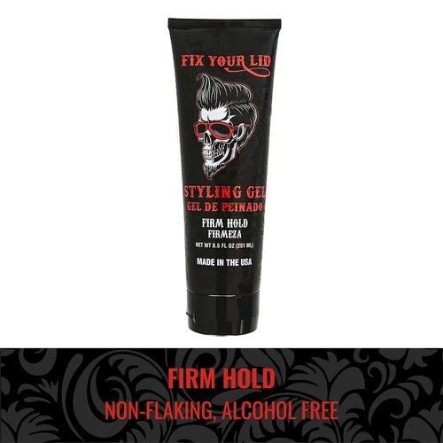 Fix Your Lid Styling Gel for Men's Hair - Firm Hold for Fuller Look - Easy Wash Out - 8.5 Oz