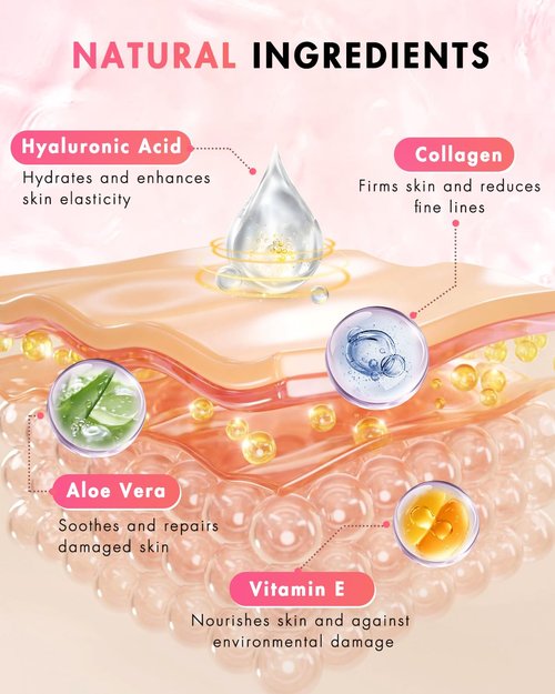 UKVOA Facial Forehead Wrinkle Patches and Smile Line Patches, Overnight Anti Aging Lifting Treatment with Hyaluronic Acid Aloe Collagen and Vitamin E for Women 36pcs