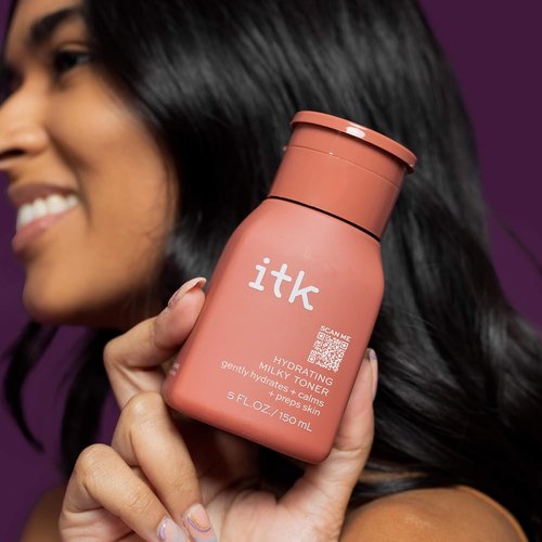 ITK Hydrating Hyaluronic Acid Face Toner - Soothing Green Tea & Squalane for Dry Skin | 5 oz.