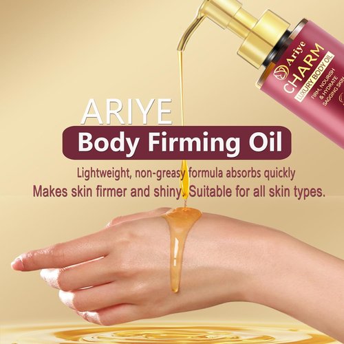 Regine Switzerland Body Firming Oil - Glow-Remedy Hydrating Treatment for Arms, Legs & Stomach | 4.06 Oz