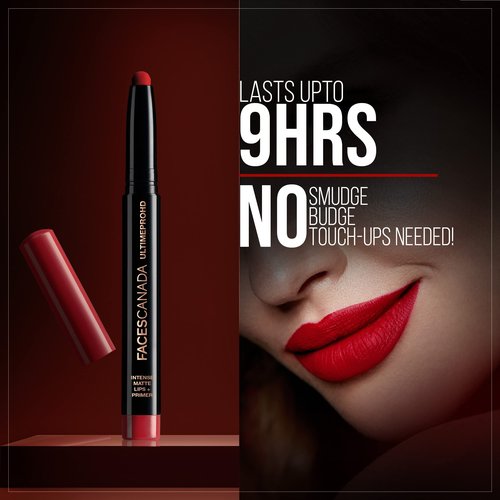 FACESCANADA Hd Intense Matte Lipstick, Feather Light Comfort, 10 Hrs Stay, Primer Infused, Flawless Hd Finish, Made In Germany, Brown, Red, Pink, Purple, Nude Lip Color, Natural Coco, 0.05 Oz