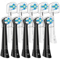 10 Pack Replacement Heads Compatible with Oral B IO 2/3/4/5/6/7/8/9/10/Deep Clean Series Electric Toothbrush, Brush Heads Refill Compatible with Oral B IO for Teeth and Gums Care (Black/White)