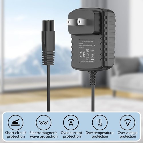 BaByliss PRO 4.5V Charger - Power Cord Adapter for FX788, FX787, FX870, FX820, FXSSM, FX726, FX825 Clippers
