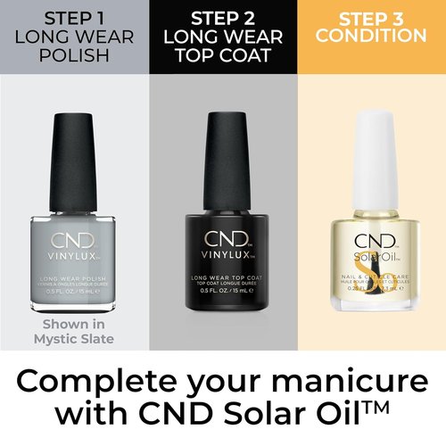 CND Vinylux Nail Polish - Longwear Gray Color with Gel-Like Shine & Chip Resistance | 0.5 Fl Oz