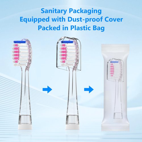 Compatible with Seago SG513/SG977/SGEK6/DT-K6 Electric Toothbrush Replacement Brush Heads,for Seago Kids Electric Toothbrush 3+Years with dust Cover,10 Pack (Pink, Medium)