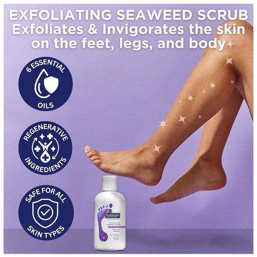 FOOTLOGIX Exfoliating Seaweed Scrub - Deep Cleansing & Revitalizing | 8.45 oz