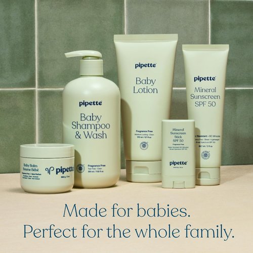 Pipette Baby Mineral Sunscreen Spray SPF 30 - Water-Resistant Non-Nano Zinc Oxide | 6 oz, Safe for Sensitive Skin