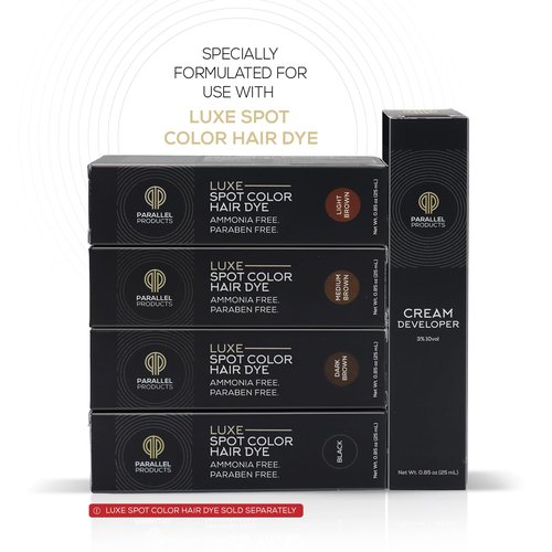 Parallel Products 3% 10 Volume Tint Developer - 25mL Oxidant for Luxe Spot Color Cream Dye