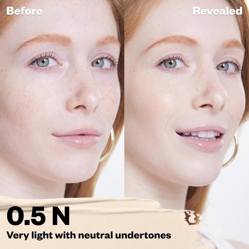 Kosas Revealer Concealer - Hydrating Medium Coverage Under Eye & Face Concealer with Hyaluronic Acid, Tone 0.5 N