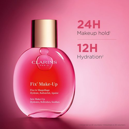 Clarins Fix Make-Up Setting Spray - 4-in-1 Formula for 24H Fresh Makeup & 12H Hydration | All Skin Types
