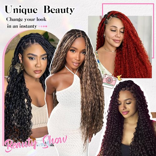 18 Inch Deep Wave Human Braiding Hair for Boho Braids – 50g 1 Bundles/Pack Red 100% Unprocessed 12A Brazilian Virgin Human Hair Bulk, No Weft, Wet & Wavy Curly Extensions