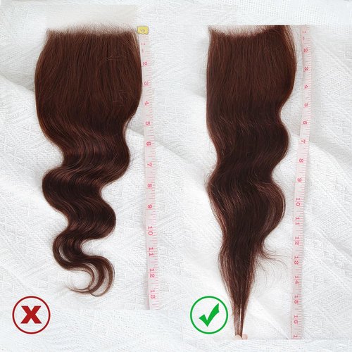 Brown color Body Wave Closure 4x4 Free Part Closure Brazilian Human Hair Closure Brown Body Wave Lace Closure Virgin Human Hair HD Lace closure Chocolate Brown (14 Inch)