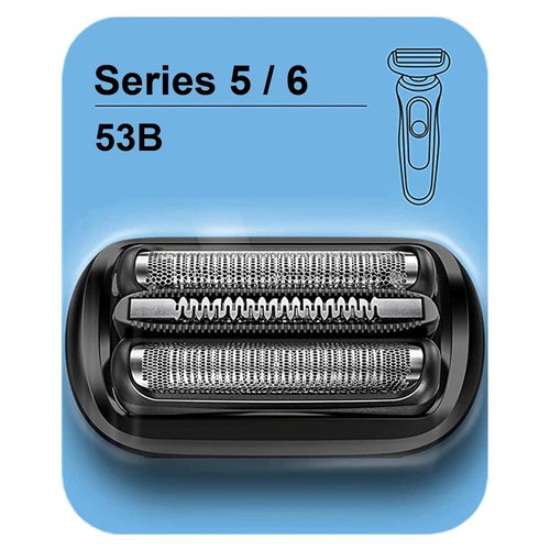 Braun Series 5/6 53B Replacement Head - Compatible With New Generation Razors | 1 Count
