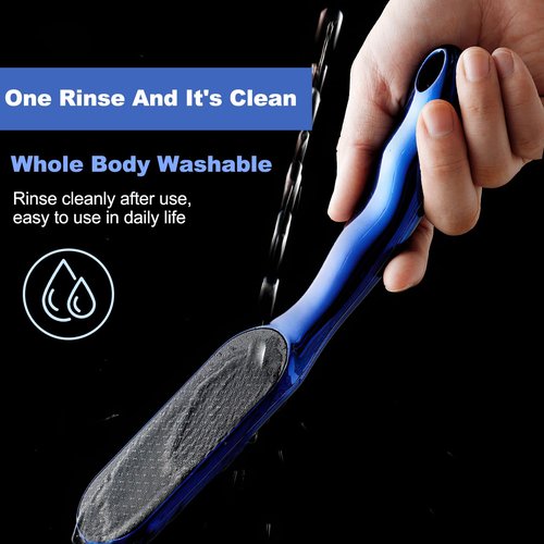 Veinsgrain Foot File, Nano Glass Foot File, Hard Skin Remover Nano-Glass Foot File, Veins Grain Foot File, Professional Foot Care Tools, Pedicure Tool for Smooth Feet (Blue)