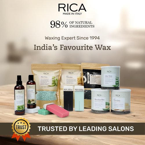 Rica Wax White Chocolate Roll-On Wax Kit - Set of 4 Refills, 100 ML - Made in Italy