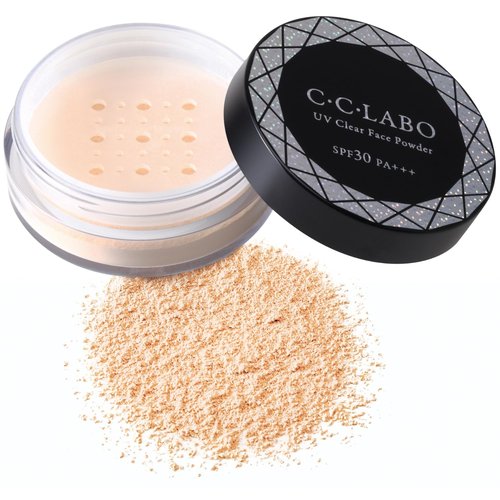 C・C・LABO UV Clear Face Powder 10g – Lightweight Loose Powder With SPF30 PA+++ And Plant-Based Formula For A Smooth, Natural Finish