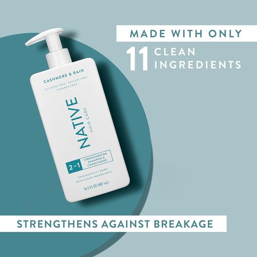 Native Cashmere & Rain 2-in-1 Shampoo & Conditioner Set - 16.5 Fl Oz | Luxurious Hydration