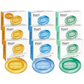 Pears Glycerin Soap Variety 12-Pack – Transparent Amber, Blue & Green Bars for Soft, Glowing Skin, 3.53 Oz Ea