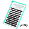 Dedila Large Tray-Grafted Wide Stem Individual False Eyelashes Thick Base 120 Clusters D Curl Natural Long Volume Eye Lashes Extensions Dramatic Look 8-20mm Available (Mixed 10-12mm)