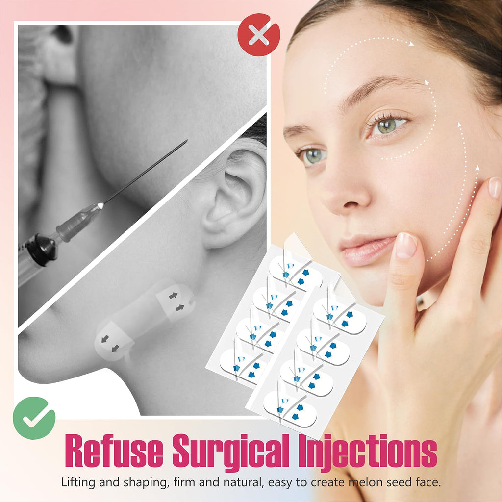 YAGUVI Face Lift Tape, Face Lift Tape Invisible, Face Tape Lifting Invisible, Face Tape Instantly Lifts Sagging Skin Around The Face, Hides The Double Chin and Creates A v-Shaped Face 60PCS