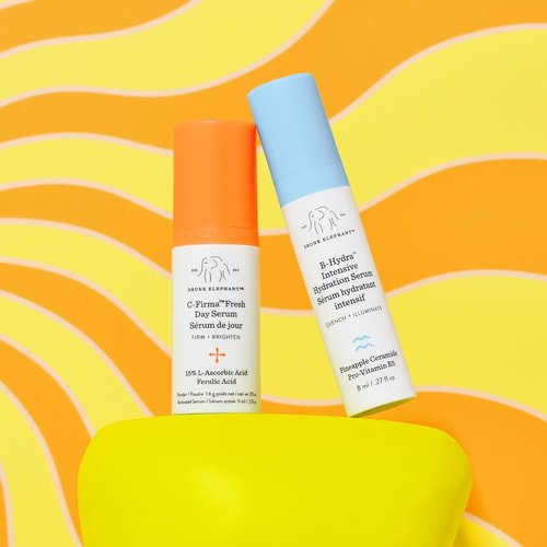 Drunk Elephant Hydra & Bright Duo - C-Firma (9 ml) & B-Hydra (8 ml) - Clean, Cruelty-Free Skincare