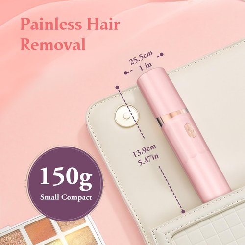 Epilator,2 in 1Epilator for Women Rechargeable,Womens Electric Shaver with LED Light,Hair Removal for Women Legs/Face/Bikini/Arms,Smooth Epilator Trimmer Travel Kit Set,Hair Removal Area Upgrade