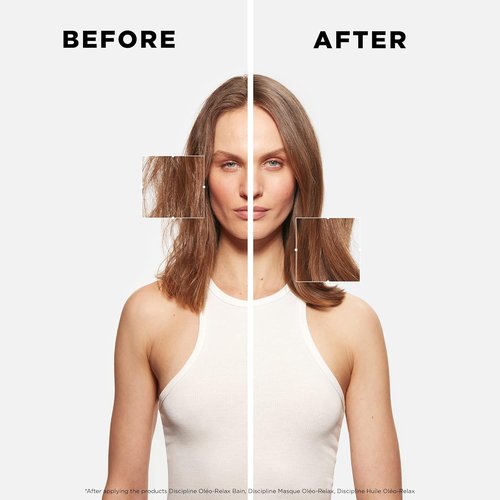 Kerastase Discipline Masque Oleo-Relax Hair Mask - Deep Nourishing Formula with Shorea Butter & Coconut Oil | 6.8 Fl Oz