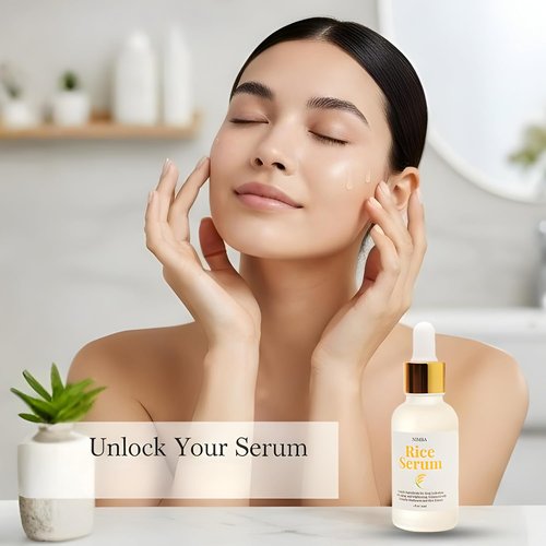 NIMBA Rice Serum for Glass Skin - Premium Anti-Aging Face Serum with Tremella Extract & Sweet Potato | Deep Hydration