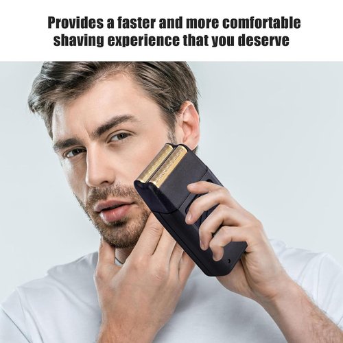3 Pack Professional 5 Star Series Finale Shaver Replacement Foil and Cutter Bar Assembly Compatible With Wahl Shaver Foil 7031-100, 7043-100 Super Close Shaving Replacement Heads， (Black)