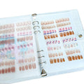 Press On Nail Organizer,10 PCS,A5 Glitter PVC Cover Binder,Press On Nail Packaging for Fake Nail Storage Nail Display Nail Salon Press On Nail Supplies Organizer with Nail Tape(A5(9.37 * 6.89 * 1inch)