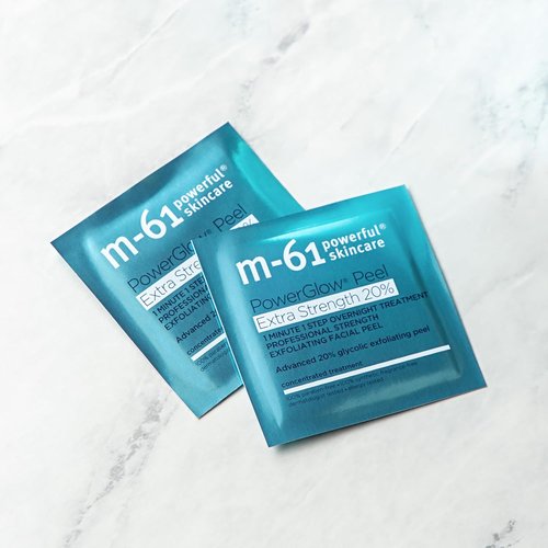 M-61 PowerGlow Peel - Extra Strength 20% Glycolic Acid Facial Peel | Intense Overnight Resurfacing Treatment | USA Made