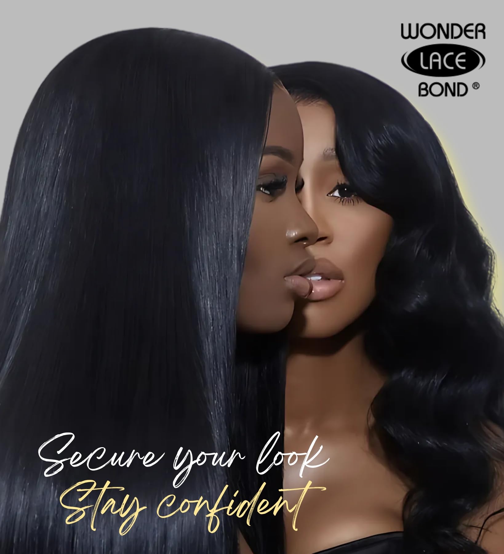 Wig Glue for Front Lace Wig Adhesive Spray – Supreme Hold 14.2 Each by EBIN NEW YORK — Sweat-Resistant, Quick-Dry Formula for Lace Front Wigs — Gift Set (2 Pack)