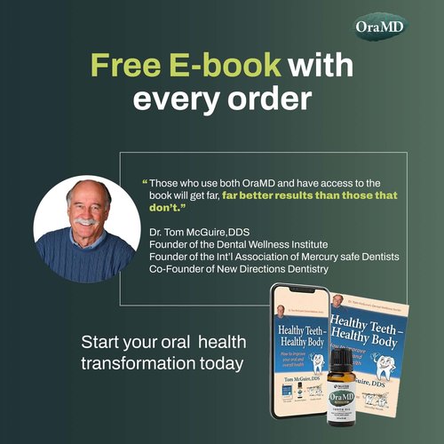 OraMD 4-in-1 Original Strength Tooth Oil- Clinically Tested Gum Disease Treatment, Gingivitis Treatment, Periodontal Disease Treatment, Sensitive Teeth and Gums - All-Natural Solution (1-Pack)