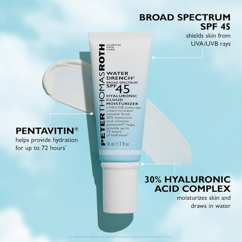 Peter Thomas Roth | Water Drench® SPF 45 Moisturizer with Hyaluronic Acid - Hydrating Formula