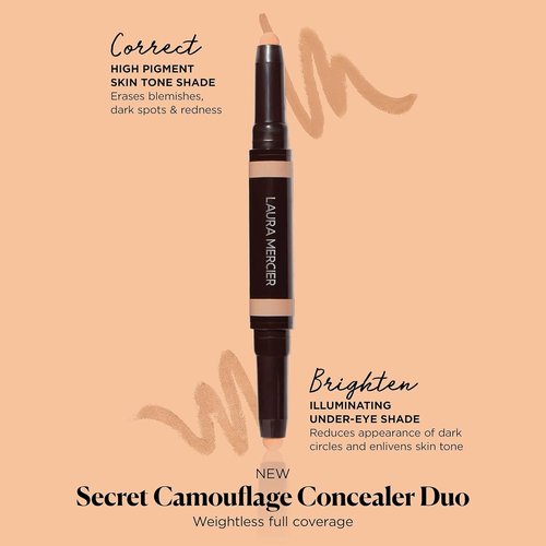 Laura Mercier Secret Camouflage Concealer Stick - 2-in-1 Brightening & Correcting Duo for Flawless Skin