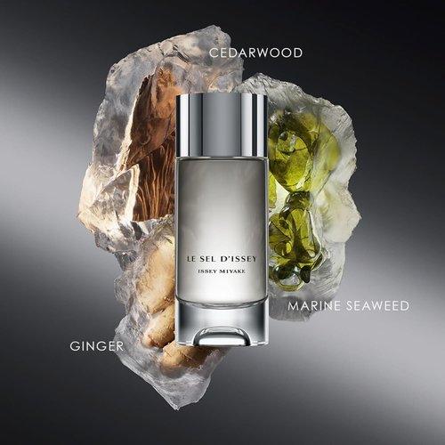 Issey Miyake Le Sel d'Issey Eau de Toilette - Fresh Woody Marine Fragrance for Men - Refillable with Salt Accord & Cedarwood