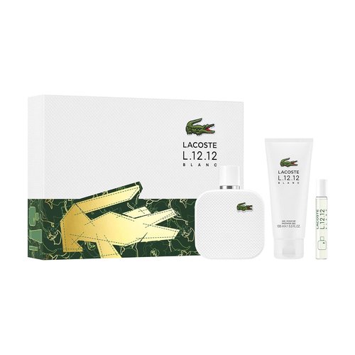 Lacoste L.12.12 Blanc | Stylish 3-Piece Gift Set for Men | Perfect for Any Occasion