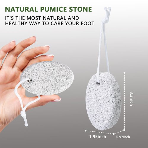 8-Pack Foot Pumice Stone for Feet, Borogo Natural Lava Pedicure Tools Hard Skin Callus Remover for Feet and Hands